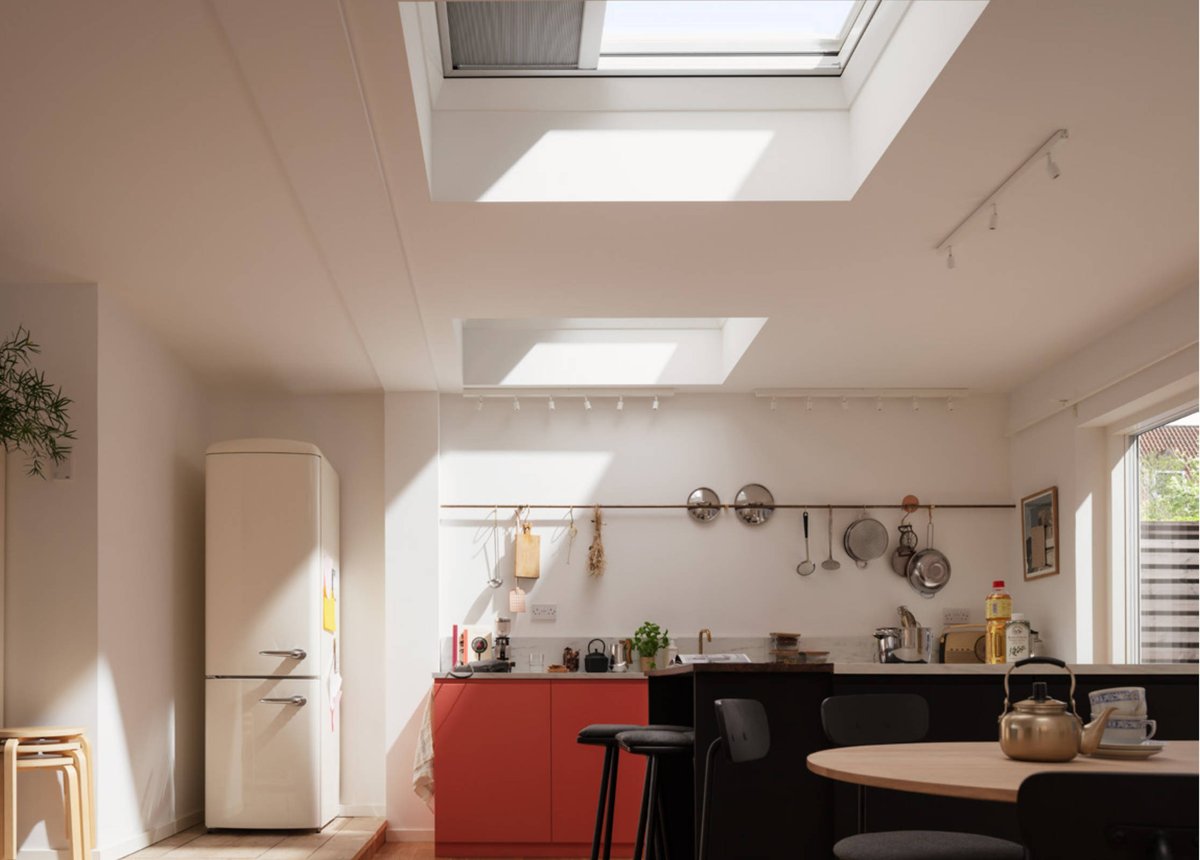 image shows: flat roof kitchen windows 001